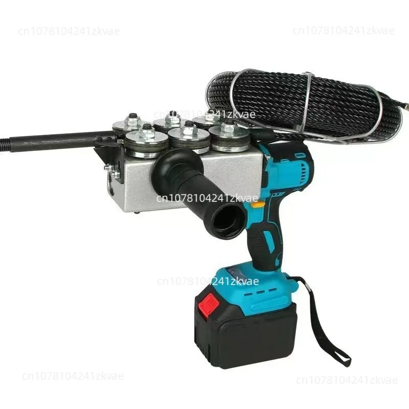 Automatic Pull Wire Stringing Machine Cable Push Puller Tools Rechargeable Communication Lead Machine 30m