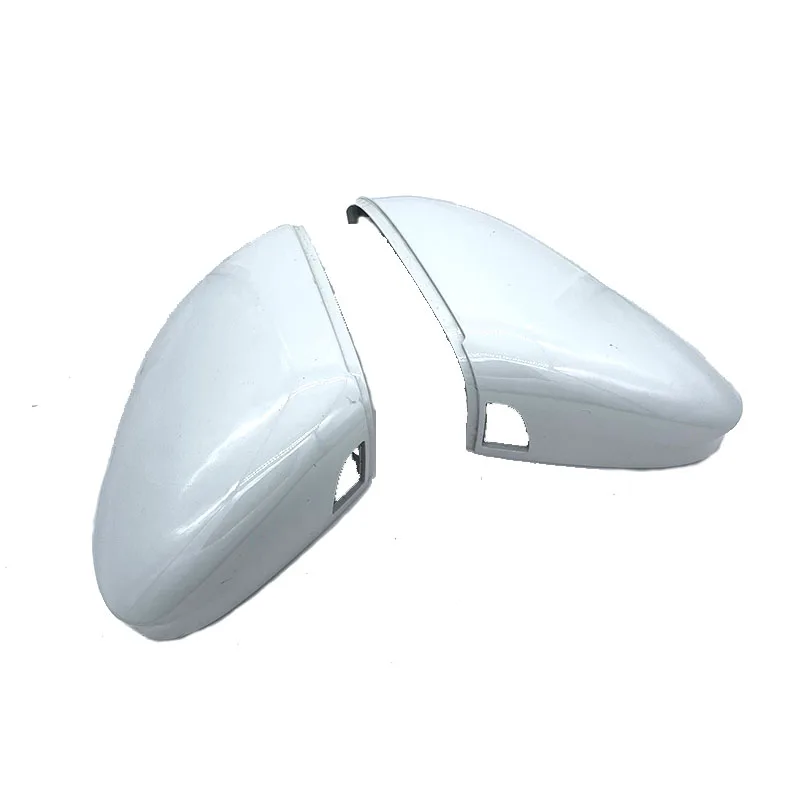 

1Pair Car White Rearview Side Glass Mirror Cover Trim Rear Mirror Covers Shell For Golf 8 MK8