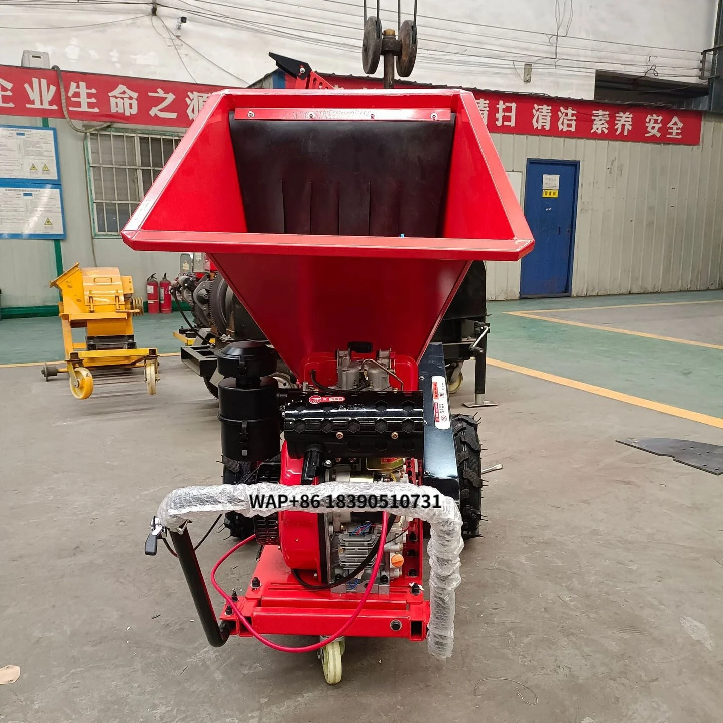 Home Grass Crusher Farming Agricultural Guillotine Grass Cutter Shredder  Wood Chipper Machine Garden Wood Chipper