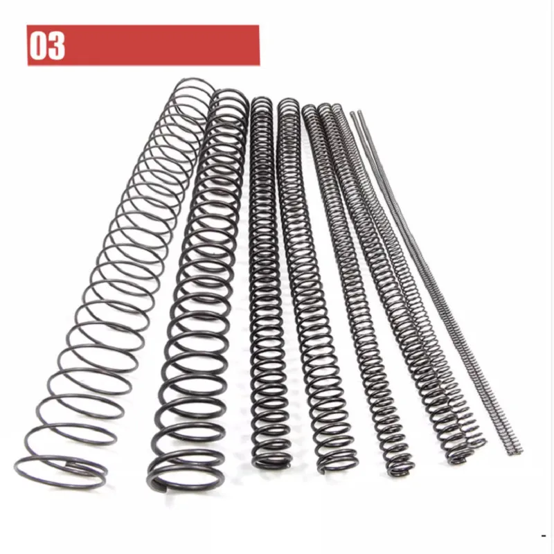 10 Molle Di Compressione In Acciaio, Filo 1mm X Diametro Esterno 7mm, Lunghezze Varie Da 5 A 50 Mm, Per Riparazioni E Fai Da Te