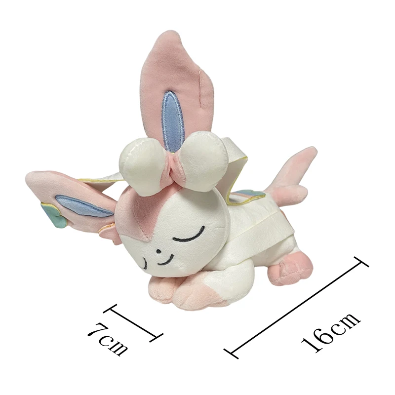 البوكيمون النوم Sprigatito Charizard Sylveon Pachirisu ألعاب من القطيفة Kawaii Glaceon Eevee Gengar Piplup Pawmi Peluche الدمى الهدايا