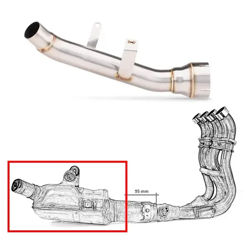 Avgasrör i rostfritt stål för motorcykel S1000F GSX-S 1000 GSX-S 1000F för Suzuki GSXS1000 GSX 2015-2021 6 best sales gsx s1000 avgasrör - №1