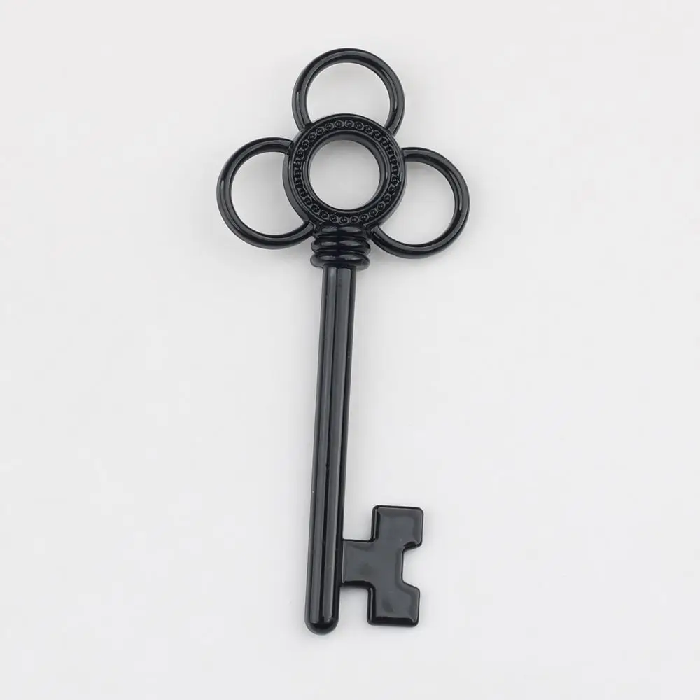 10 pz/lotto semplice lega dipinta floreale chiave pendente braccialetto fai da te collana risultati dei gioielli