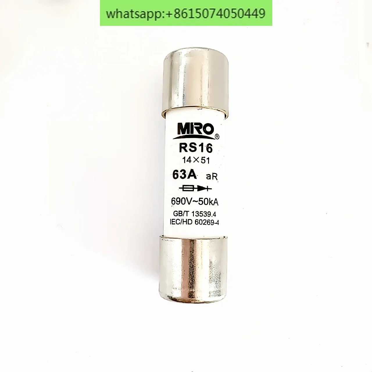 

5 шт. Мин плавкий цилиндрический колпачок быстрый предохранитель RS16 500 В 690 В 2A ~ 63A 14*51 быстроразъемный