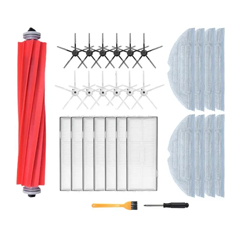 

A50F - Запасные части для робота-пылесоса Roborock S7 Maxv Ultra: щетка, боковая щетка, HEPA-фильтр, тряпка