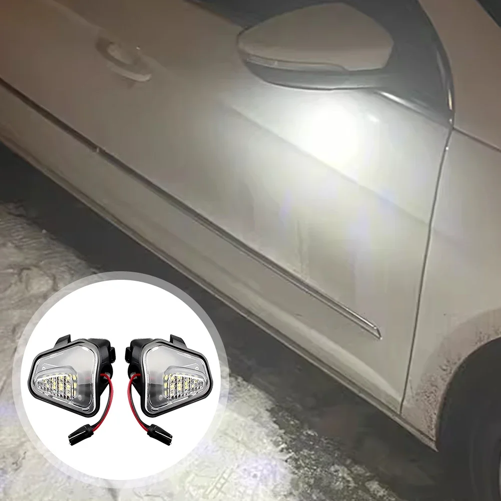 1 زوج Canbus الجانب مرآة البركة أضواء ل Volkswagen VW باسات B7 EOS CC شيروكو جيتا ترحيب مصباح مرآة ضوء ل باسات CC