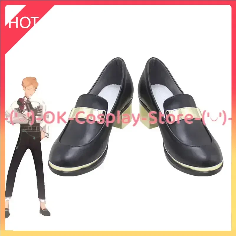 Game Ensemble Stars Mystic Fragrance Knights Cosplay Shoes PU Leather Shoes Halloween Carnival Boots Props Custom Made