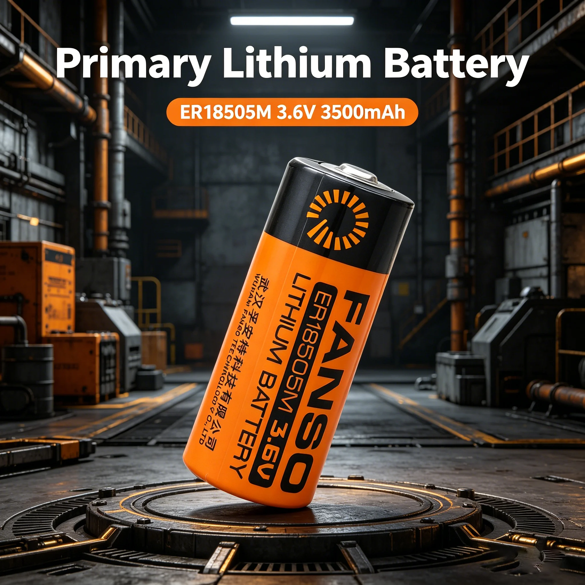 

FANSO ER18505M 3.6V lithium battery 3500mAh used for intelligent gas meters, heat meters, PLC servo machine drivers