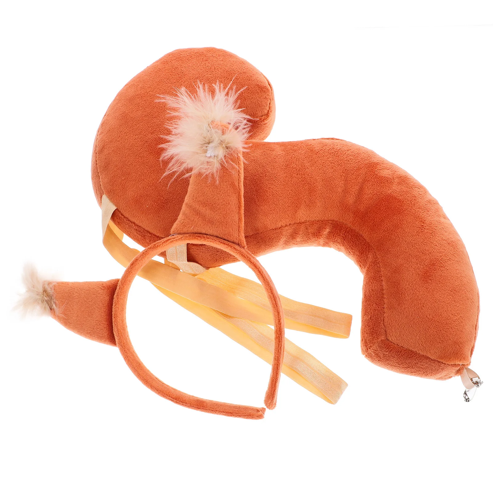 ชุดคอสเพลย์หูกระรอกพร้อมหาง 1 ชุด อุปกรณ์เสริมคอสเพลย์สัตว์ นุ่ม สบาย เหมาะสำหรับงานปาร์ตี้ การแสดง และถ่ายภาพ