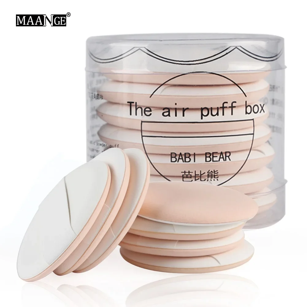 7Pcs/set Compact Powder Puff for Concealer/Air Cushion BB Cream Makeup Cosmetic Sponge