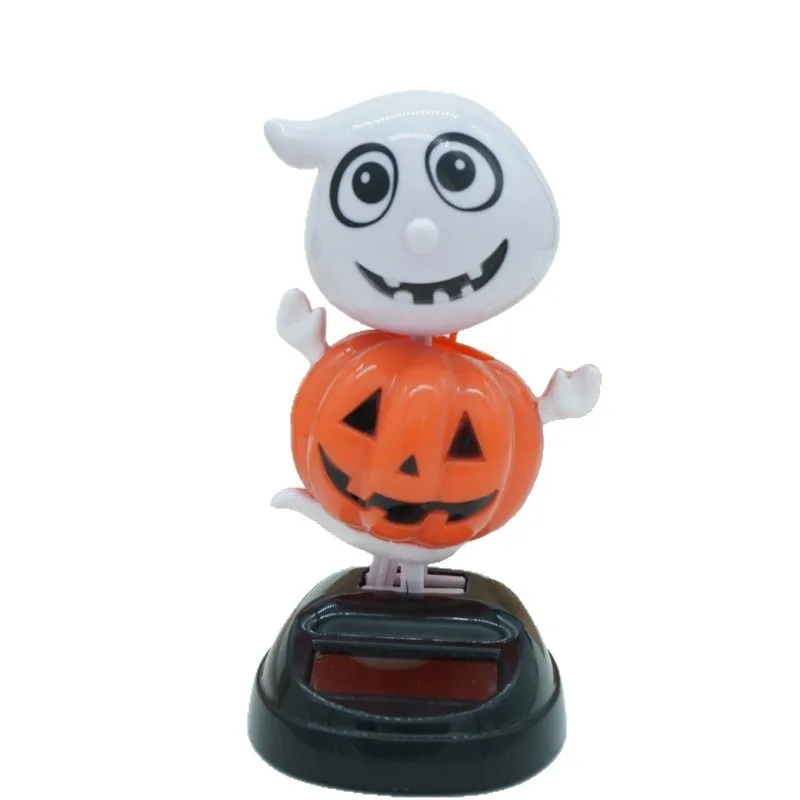 Jouet fantôme de citrouille dansante et oscillante, poupée d'halloween, décoration de voiture de bureau, ornement créatif, cadeau solaire, nouvelle collection