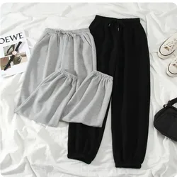 2024 Women Solid Sweatpants Autumn Baggy Fashion Oversize Sports Pants Winter Joggers