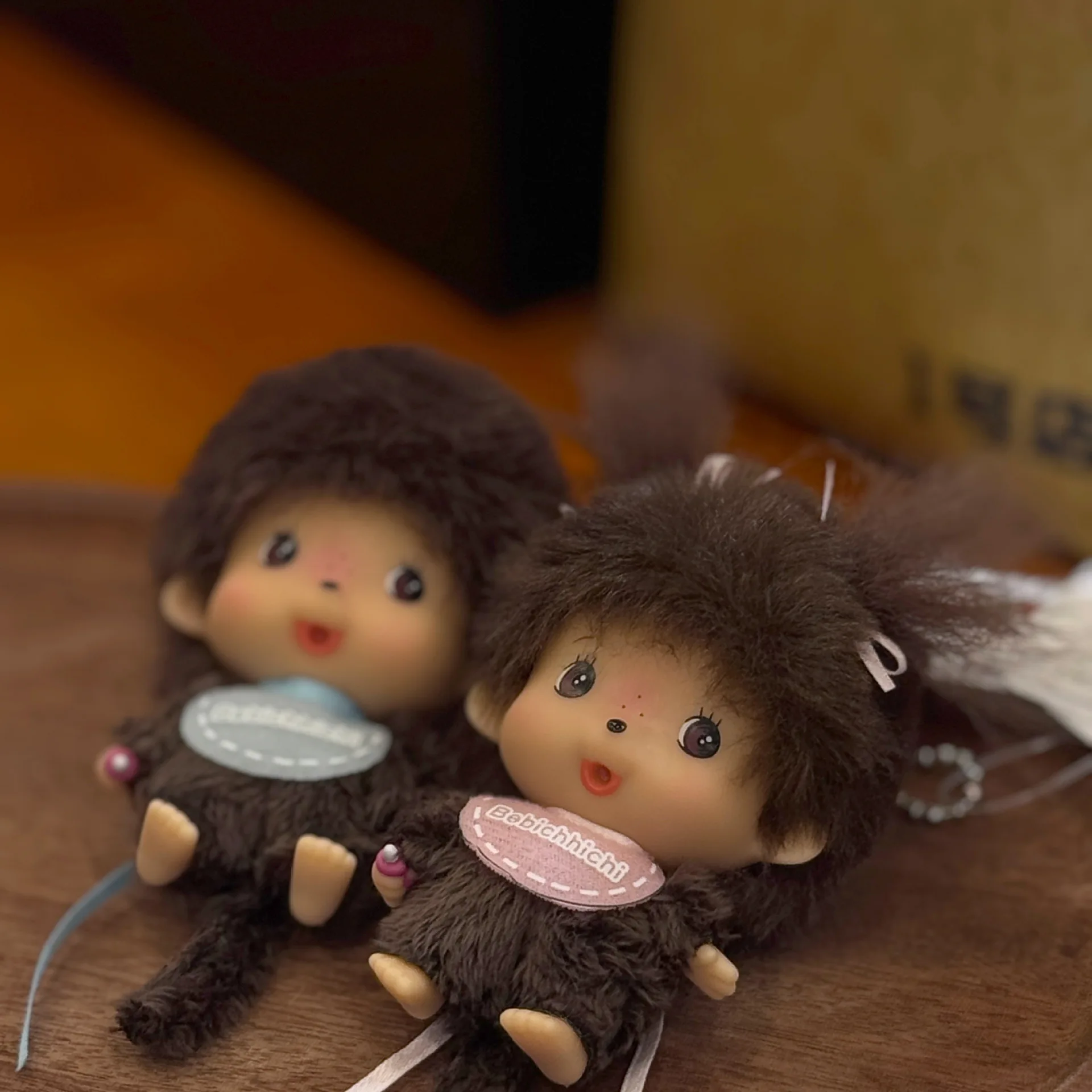 

Monchhichi Mini Cute Plush Doll Keychain Cartoon Vinyl Pendant Bag Decoration toys Ornament girl gift High quality replicas