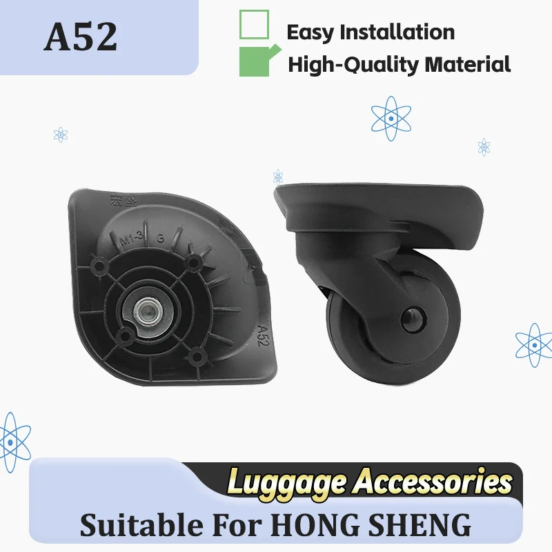 

For HONG SHENG A52 Shock Absorbing Luggage Wheels - Heavy Duty Replacement Casters Universal Replacement Luggage Wheels