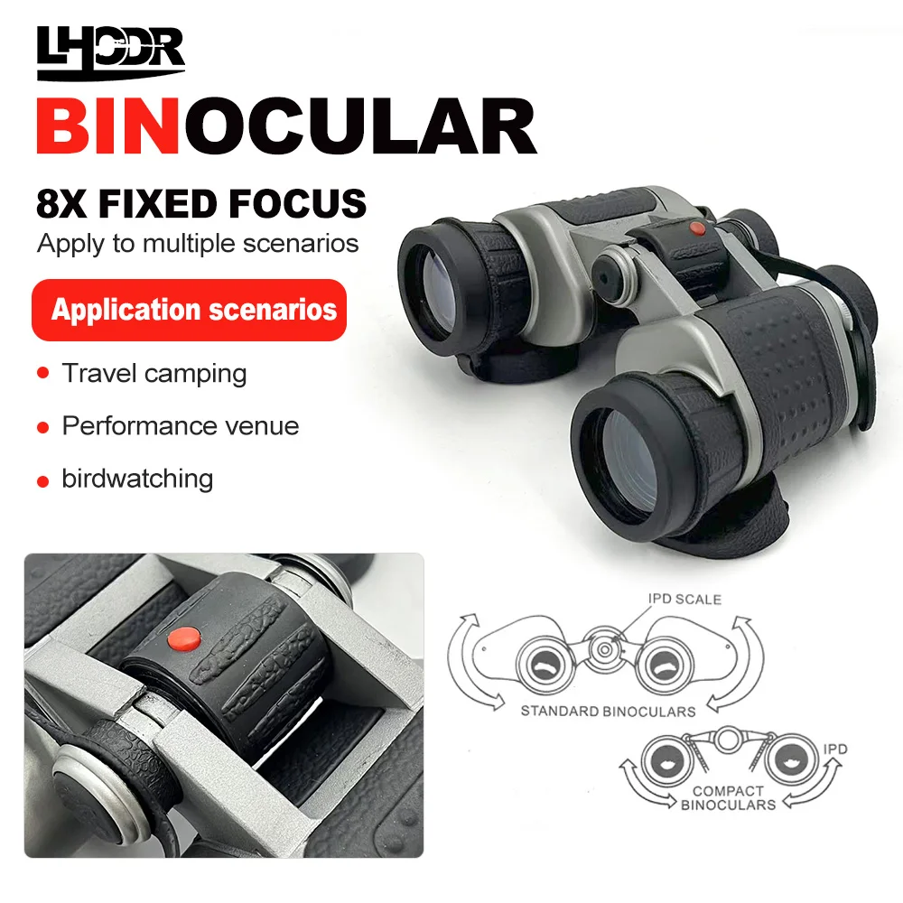 1000m Marine Binoculars for Adults 8x40 WA with infrared IP65 Waterproof Marine UHD Binoculars Field of View 8.2°