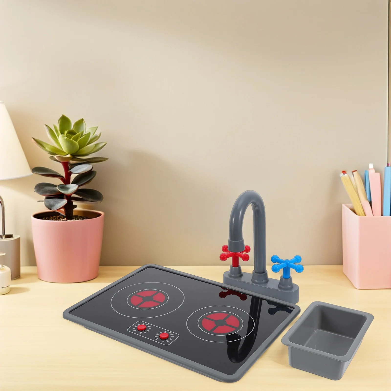 3pcs Simulation Kitchen For Kids Realistic Electromagnetic Stove Playset Toddler Cooking Pretend Play Children Kitchen Set