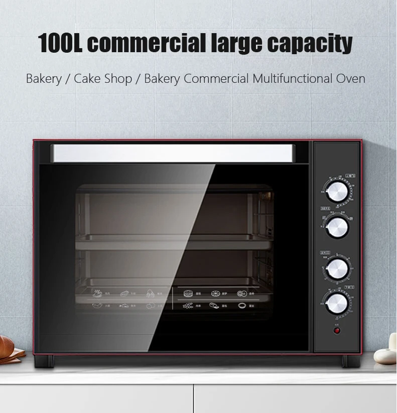 Oven Commercial Large-capacity 100 Liter Cake Bread Baking 120L Hot air Oven Pizza Moon Cake Electric Oven Home