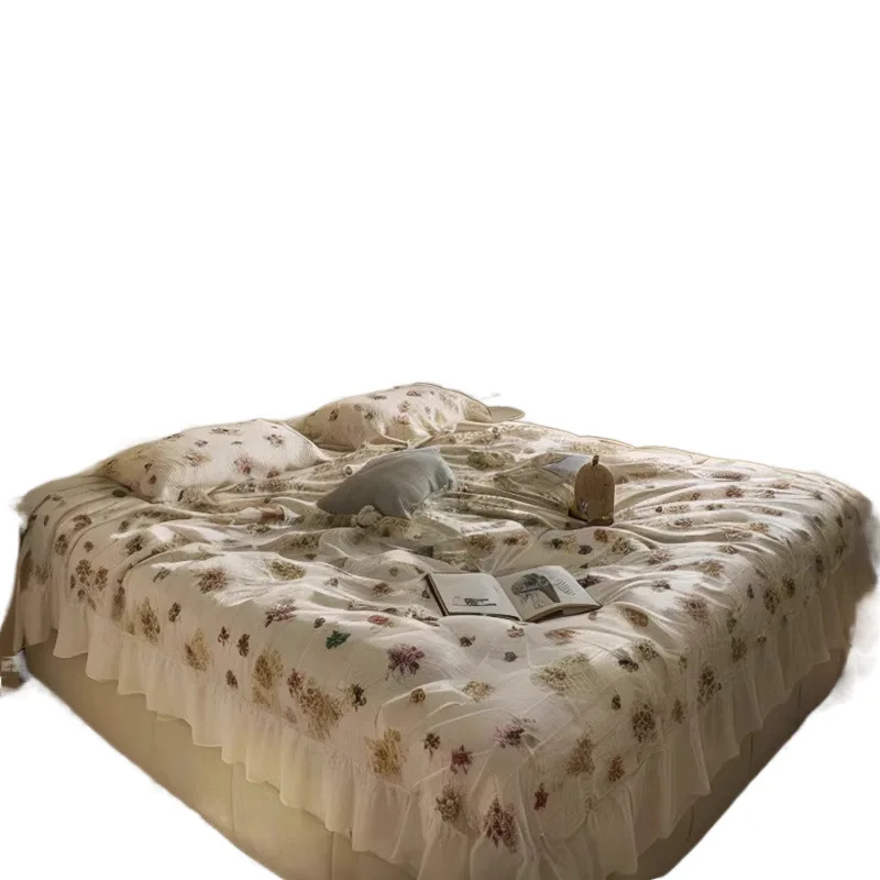 

Modern simple technology fabric storage French cream style girl