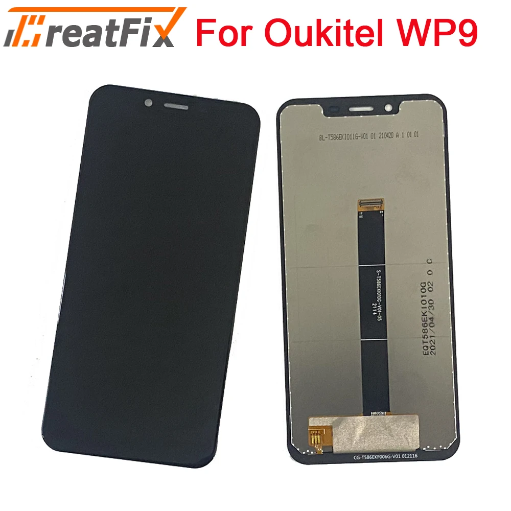 

100% Tested Full Screen LCD Display For Oukitel WP9 LCD Touch Screen Digitizer Display Assembly Replacement OUKITEL WP 9 WP9 LCD