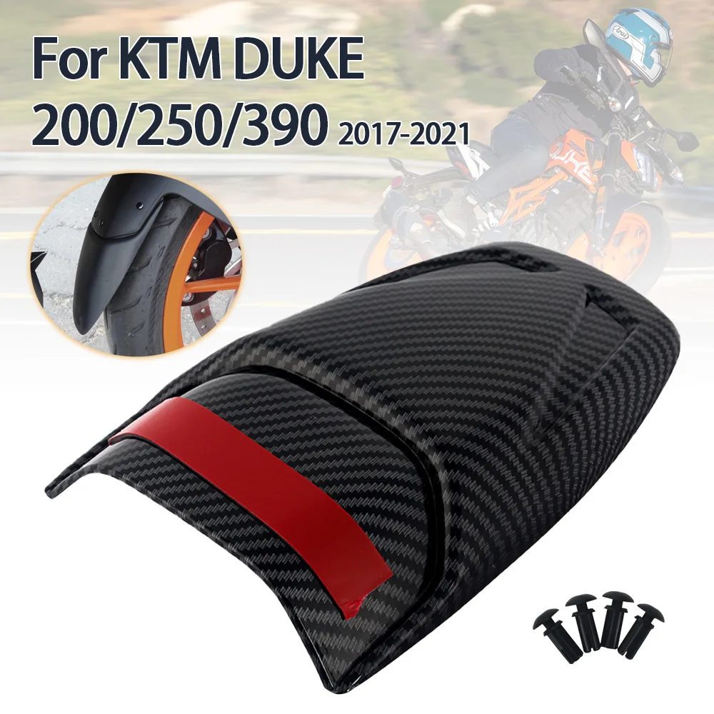 

Motorcycle Front Fender For Duke 390 DUKE 250 duke250 2017-2022 Carbon Look Mudguard Extender Extension Splash Guard Accessories