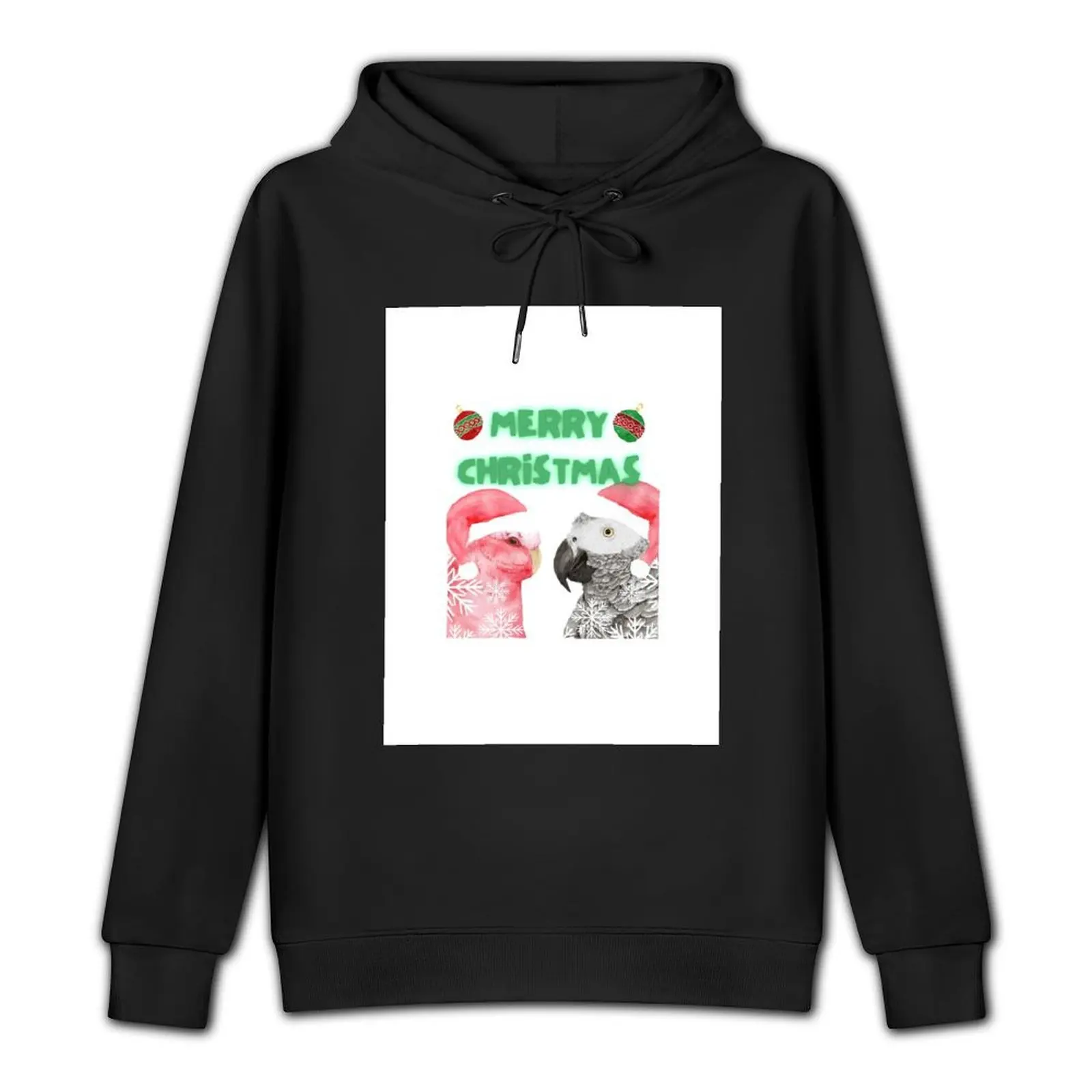 Christmas parrot ring the birds Pullover Hoodie men's clothing hoody