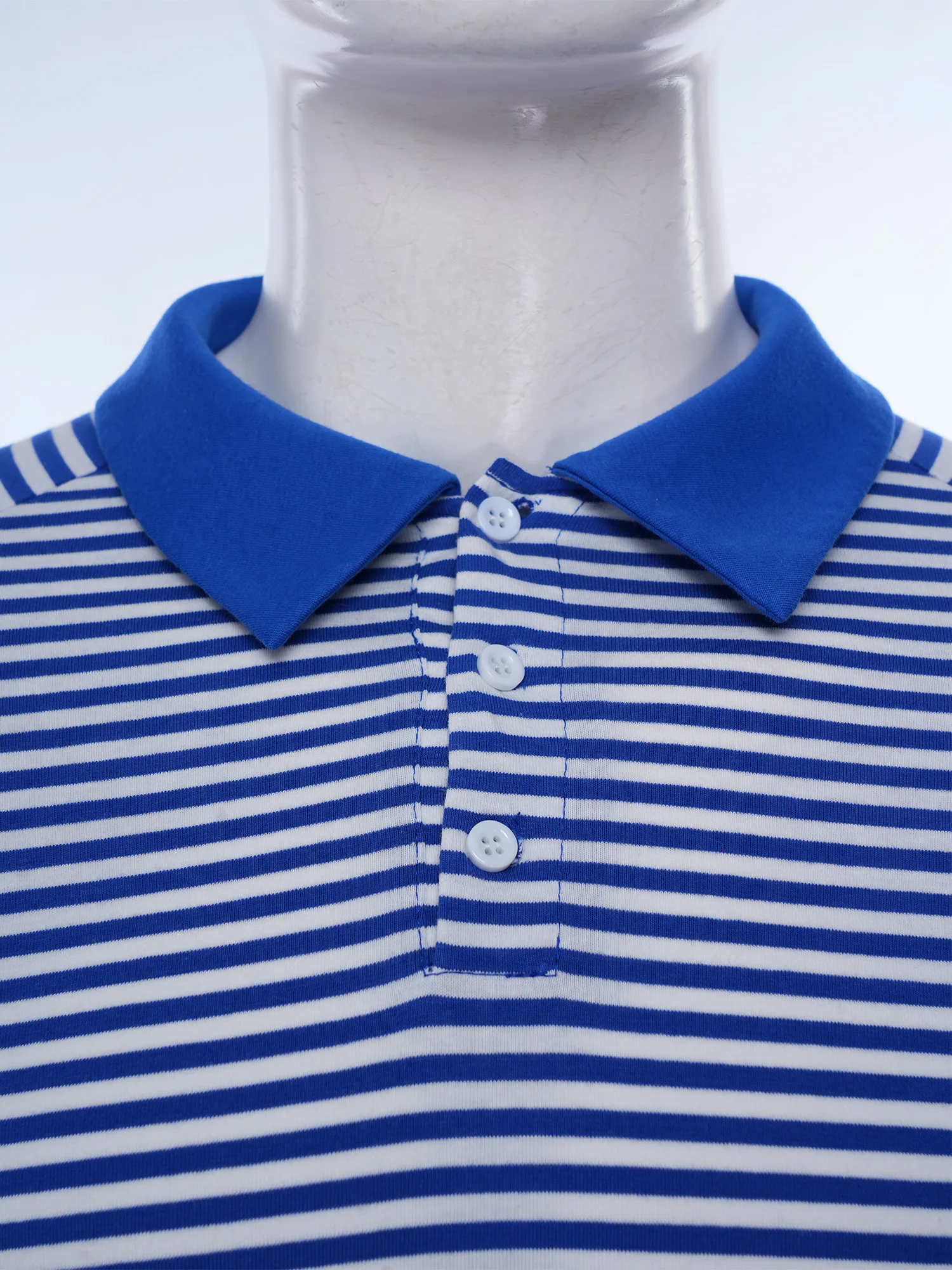 Men Striped Short Sleeve Bodysuit Pajamas Turn-down Collar Buttoned Crotch Cozy Jumpsuits Homewear Loungewear for Leisure Time image 3