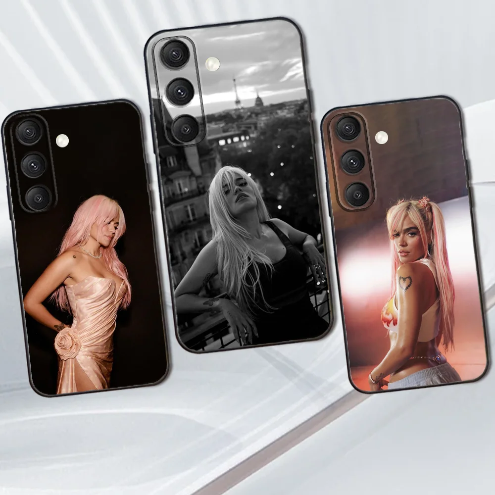

K-Karol G Amargura Phone Case For Samsung Galaxy S25,S24,S21,S22,S23,S30,Ultra,S20,Plus,Fe,Lite,Note,10,9,5G Black Cover