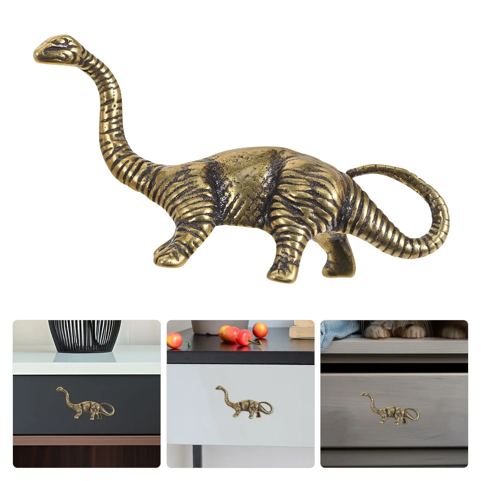 

Dinosaur Copper Animal Knobs for Single Hole Pulls H les Dresser Child Smooth Pulls Furniture Hardware Brasses Closet