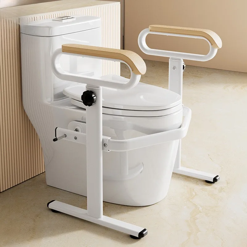 Customizable Household Toilet Armrest Elderly Safety Support Frame Bathroom Disabled Armrest Railing Bathroom Toilet Seat