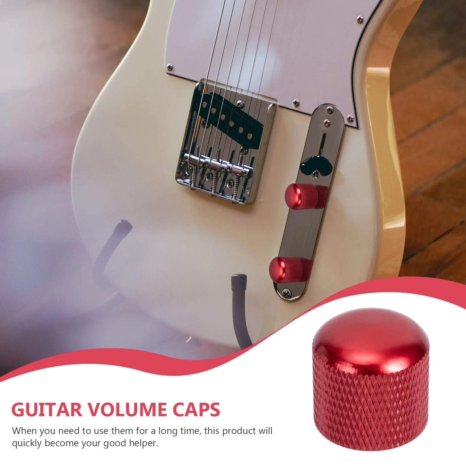 

Electric Guitar Volume Knob Bass Potentiometer Control Metal Accessory Durable Replacement Professional Instrument String Tone