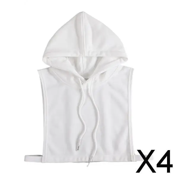 

4 шт. Женские модные блузки с капюшоном, съемные накладные капюшоны для свитеров и аксессуаров