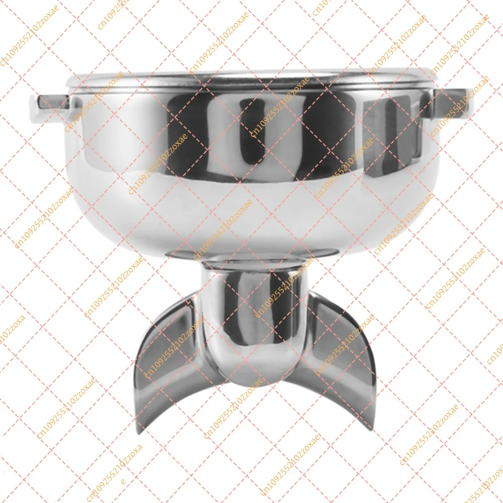 58mm Stainless Steel Portafilter for E61 Group Head Coffee Machine, Double Spout Espresso Filter Holder Replacement Part