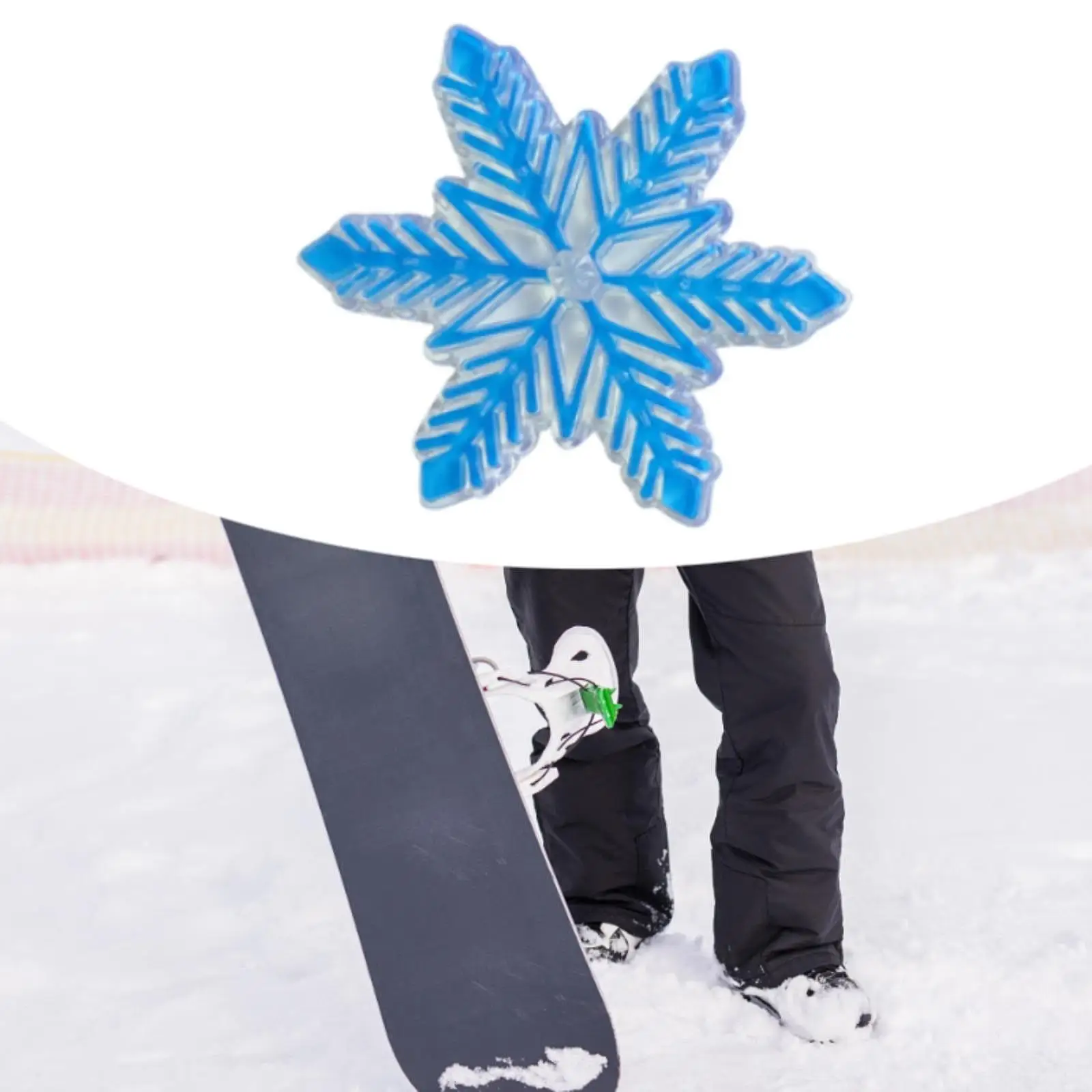 Winter Snow Board Grip Pad Snowboard Stomp Pad Anti Slip Snowflake Skis Board Grip Pad Mat for Outdoor Sports Men Women