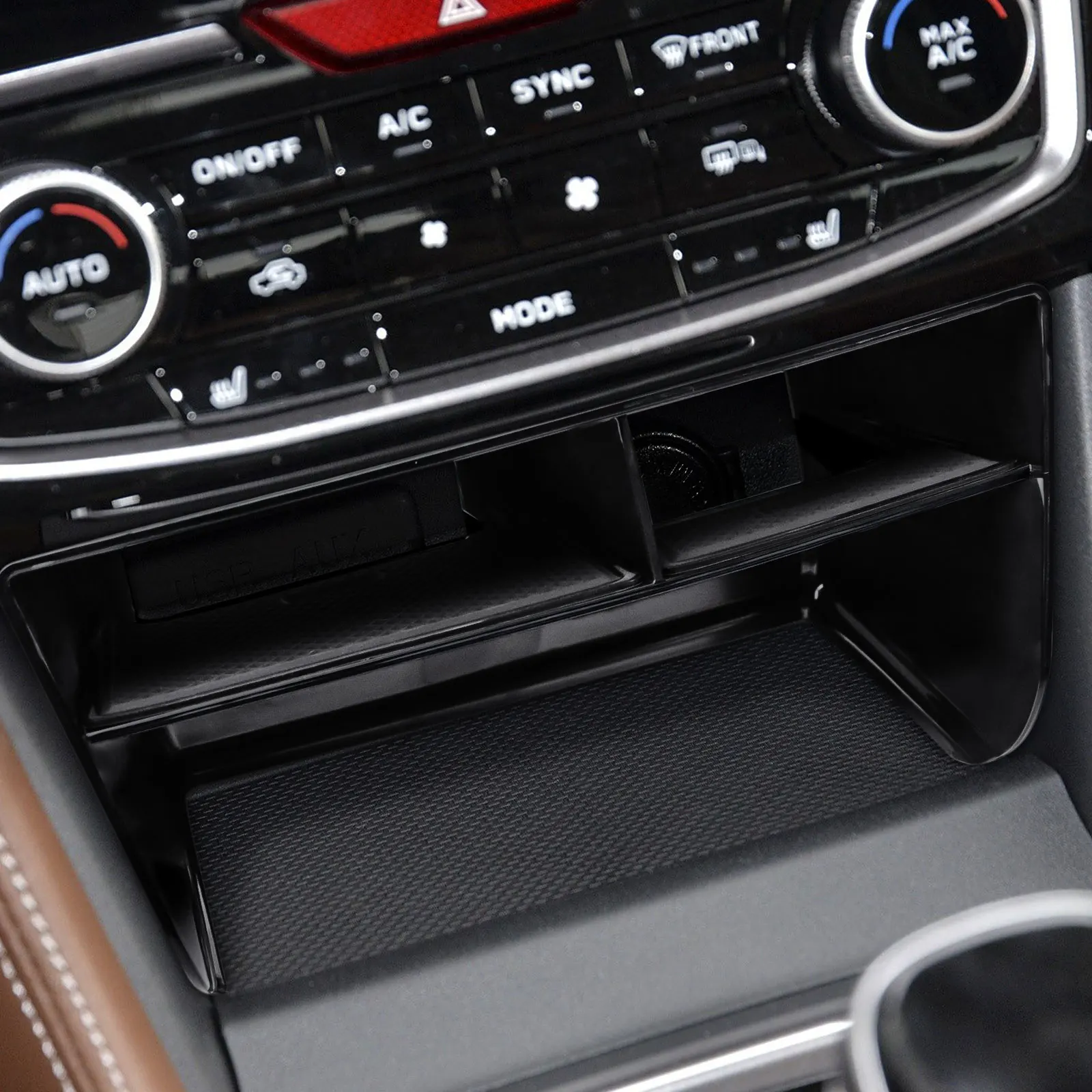 Para subaru forester 2019-2024 console central organizador bandeja caixa de carro sem carregador sem fio acessórios interiores caixa de armazenamento