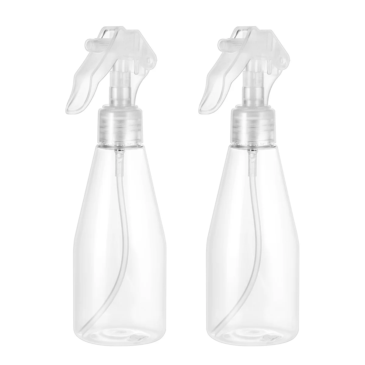 

2Pcs Hand Press Spray Bottles Plastic Leak Proof Safe Odorless for Gardening Home Cleaning Beauty Moisturizing Travel Use