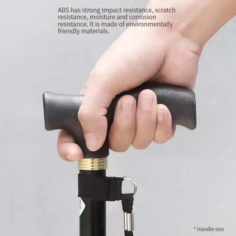 

Adjustable Telescopic Portable Folding Aluminum Alloy Walking Stick Hiking Stick Non-Slip Elderly Walking Crutches