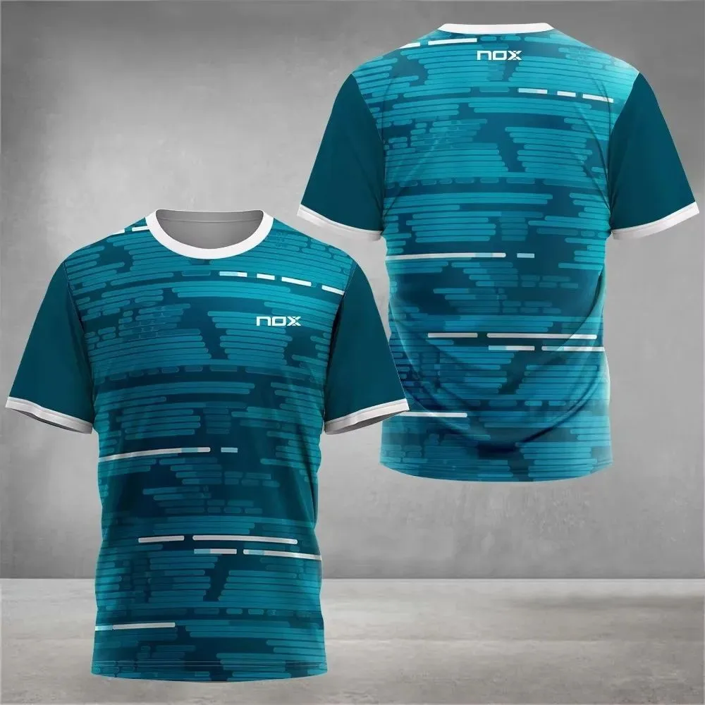 تي شيرت رجالي صيفي جديد من ألياف البوليستر كاجوال أنيق يسمح بمرور الهواء بنمط مطبوع مناسب للارتداء في الهواء الطلق #2