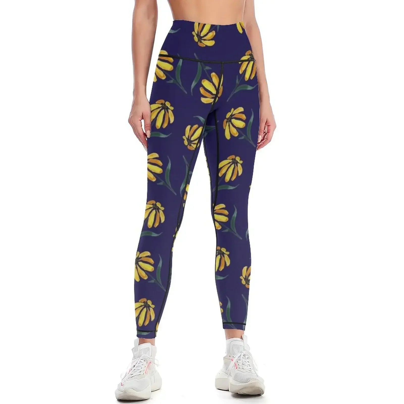 

Watercolor Black Eyed Susan Leggings sports tennis for Women's trousers Women sports sport legging Womens Leggings