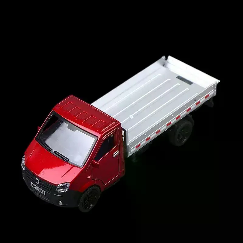 1/36 Scale Die-Cast Metal Toy Truck, Three-Door Design, Pullback Feature, Holds Cargo, Boy's Toy