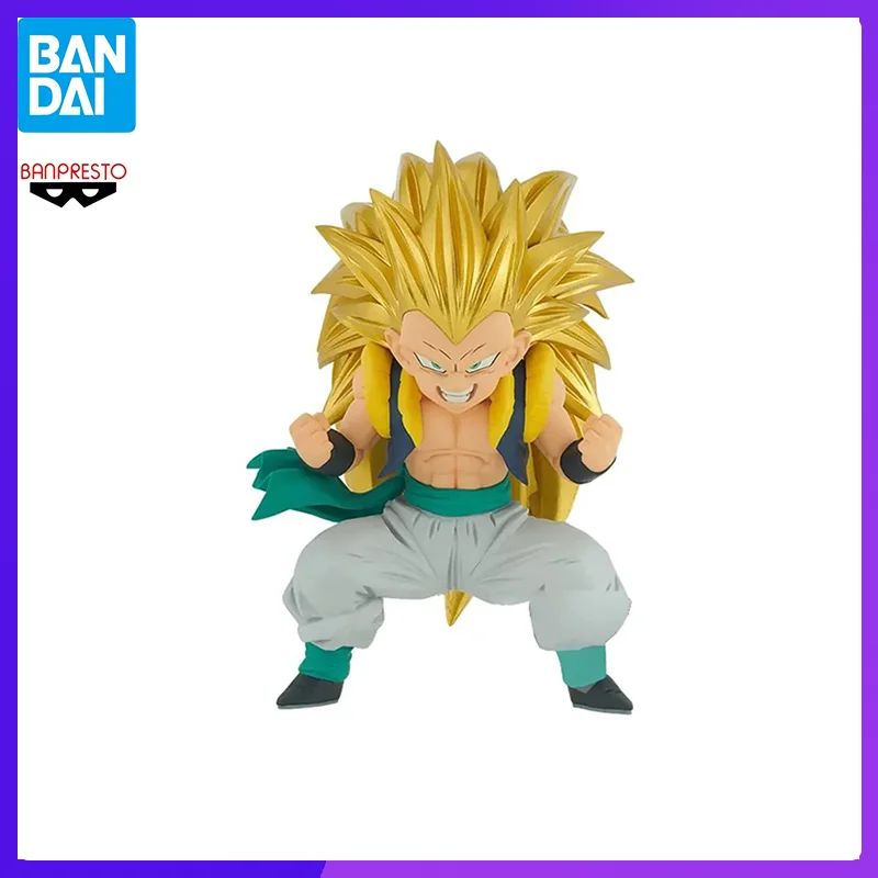 Bandai BANPRESTO-figura de acción de DRAGON BALL Z GOTENKS para niños, modelo Original de colección, sangre de SAIYANS