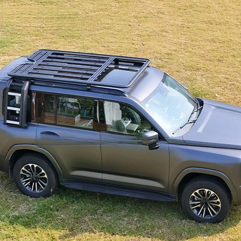 High Quality Off Road Modification Expansion Platform Roof Rack Frame Folding Ladder Backpack Compatible With Haval H9 2024