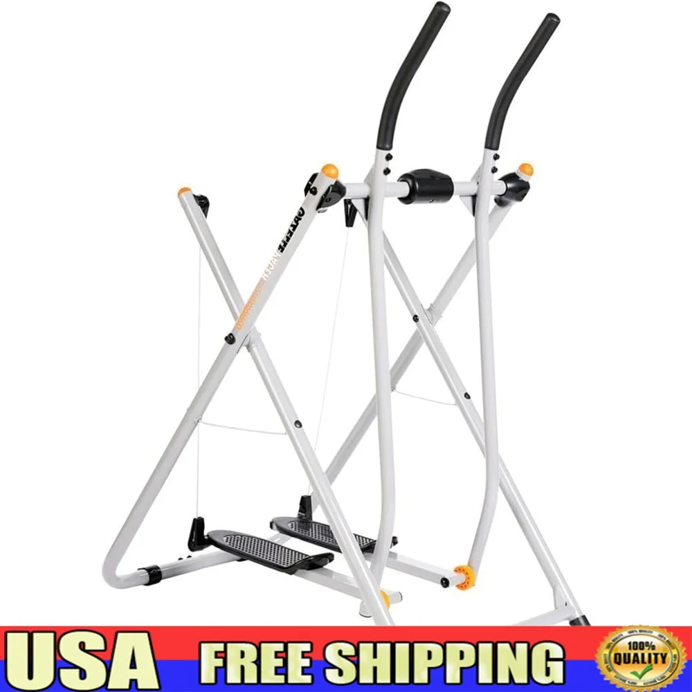 

Total Body Elliptical Glider Fitness Machine Low Impact Workout Supports 250-300lbs Home Gym Cardio Strength Training Exercise