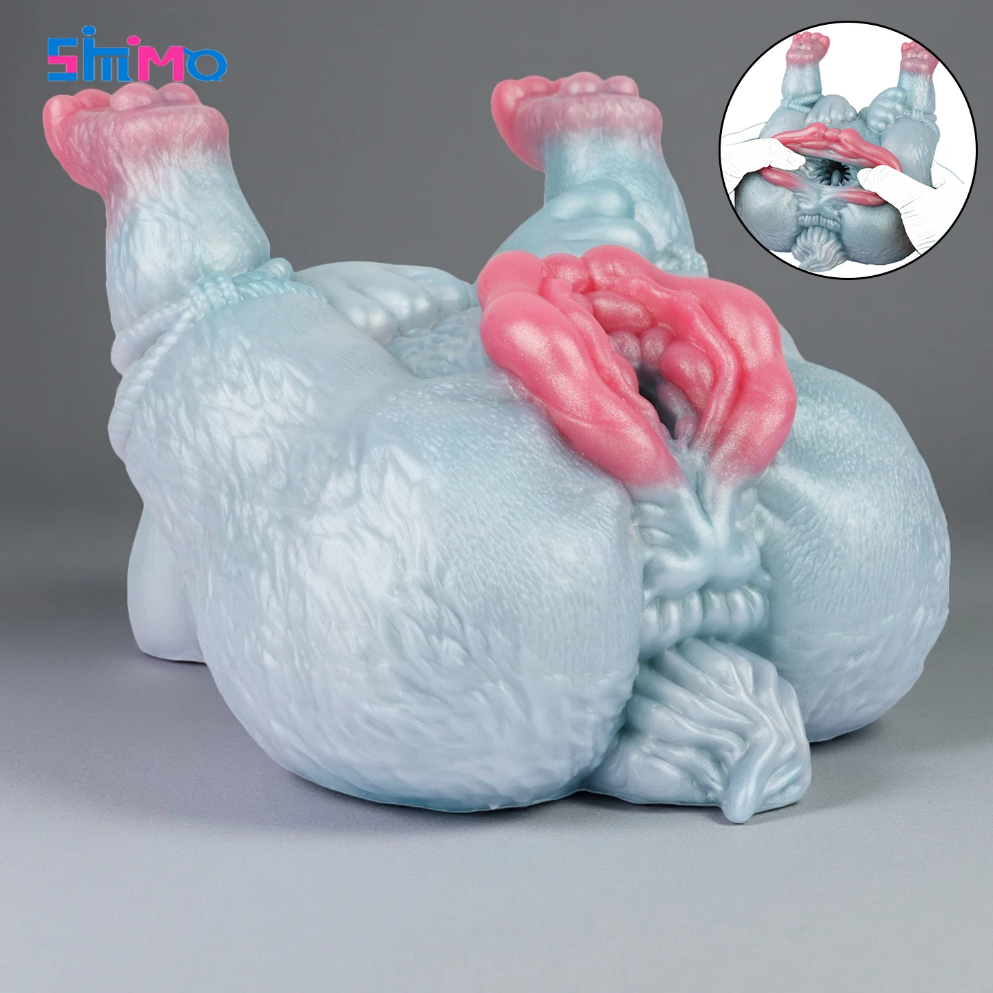 SMMQ Animal muslo y pie alienígena taza de masturbación silicona suave realista coño bolsillo masturbador de un solo canal para hombres juguete sexual