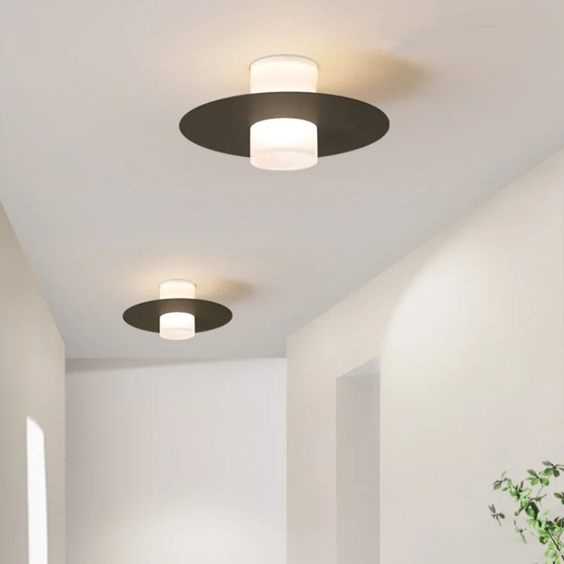 Nordic ronde gang balkon entree plafondlamp eenvoudige moderne oogbescherming volledig spectrum kleedkamer verlichtingsarmatuur