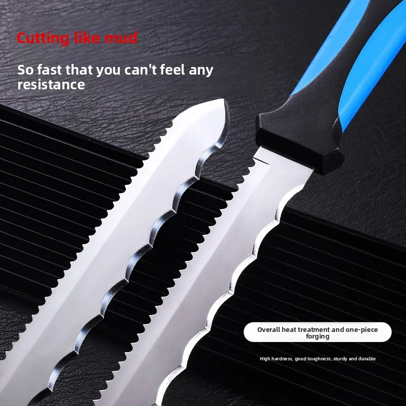 

Factory Direct Handheld Asbestos Knife - Plastic Handle Stainless Steel Serrated Composite Board Cutting Tool