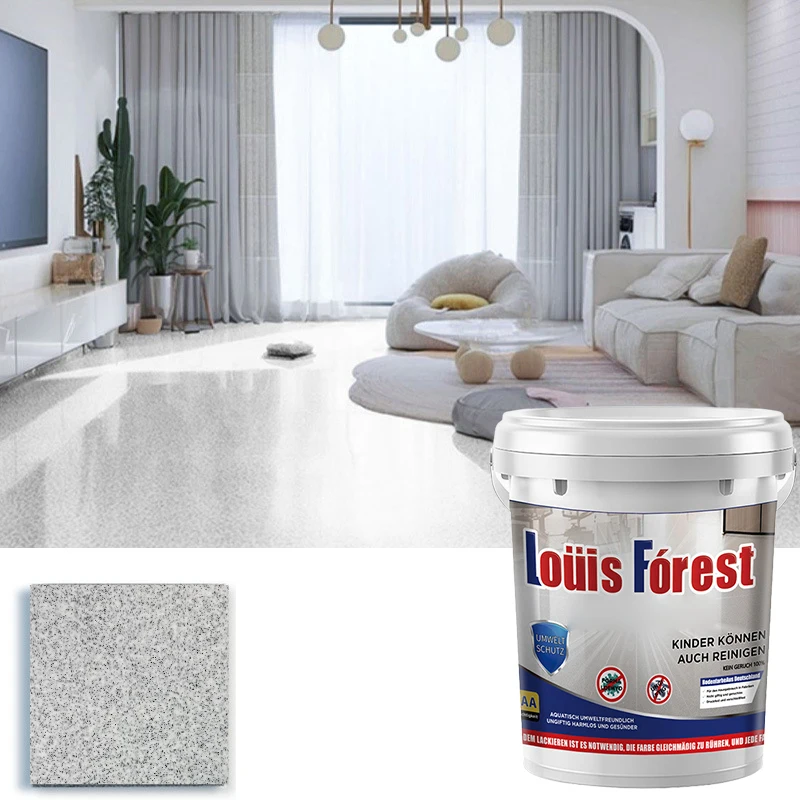 500ML High-Gloss Marble Effect Epoxy Floor Coating Waterproof Stain Resistant Abrasion Resistant SelfFlowing Epoxy Color Sand image 3