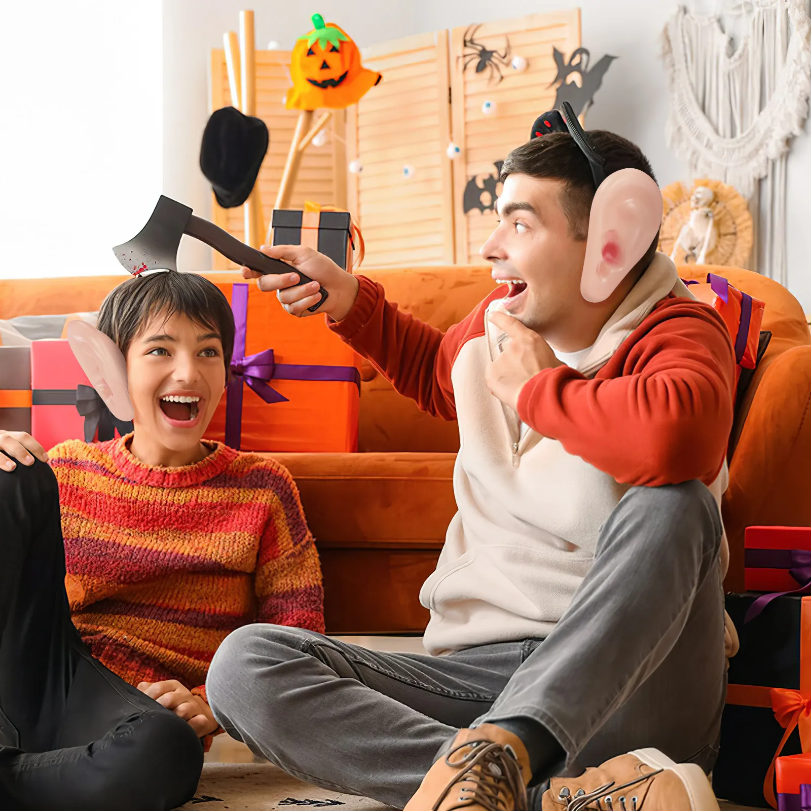 

1 Pair Halloween Pig Ear Party Supplies Ears Props Fake Ear Cosplay Accessory Decoration Halloween Decor