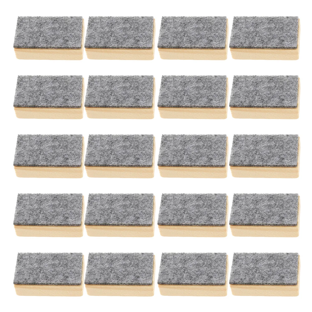 

24Pcs Compact Chalkboard Eraser Small Felt Wood Design Smooth Handling Teacher Classroom Supplies for Schools and Offices