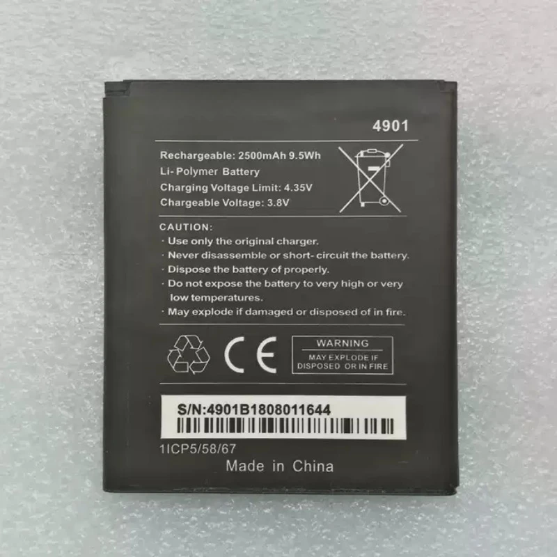 สำหรับ Wiko 5251 2520 2610 3913 4901 5222 K200 สำหรับ Lenny3/4 แบตเตอรี่ใหม่ 5251 3.8V 2500mAh แบตเตอรี่คุณภาพสูง