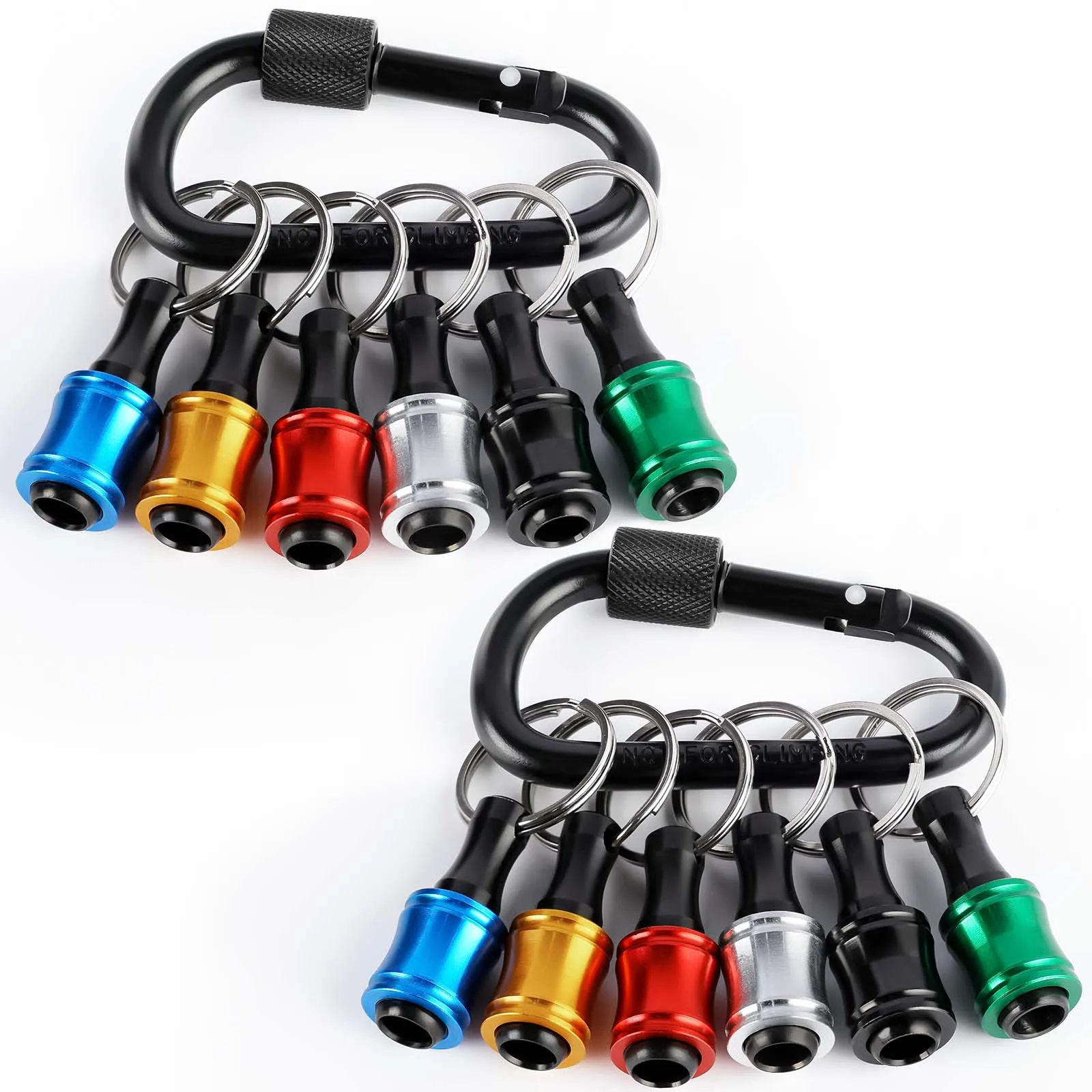 

6pcs/12pcs color key chain quick-change extension rod 1/4hexagon handle changeover rod screwdriver quick-release sleeve tool set